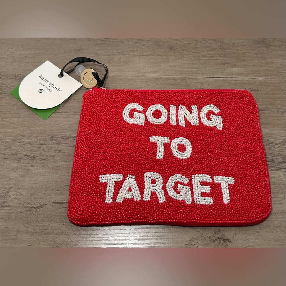 Kate Spade NY Target Going To Target Beaded Clutch Exclusive New 2025 IN HAND. - Picture 1 of 6